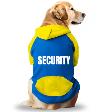 PawsIndia Dual Pattern Dog Hoodie - Security
